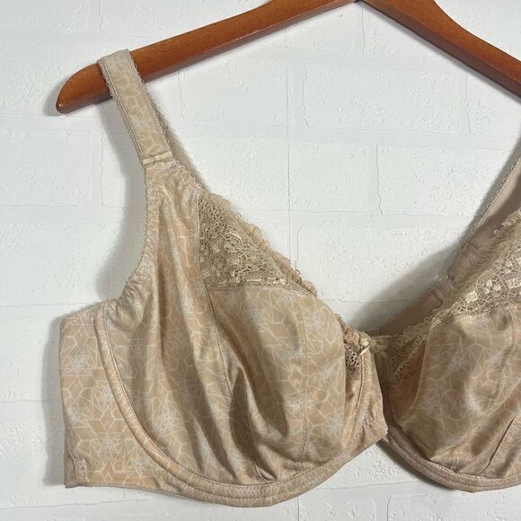 Elomi Kim Stretch Plunge Bra Caramel size 42DDD - Picture 3 of 8
